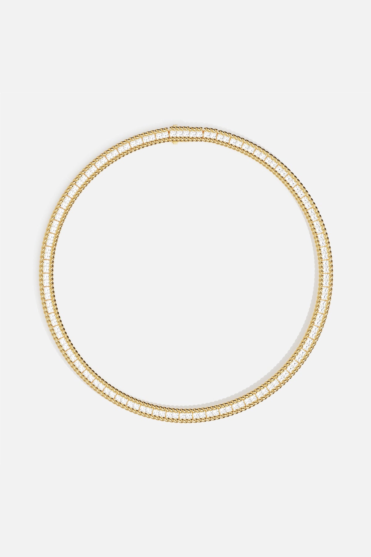 APM Necklace, a golden shimmer woven with quiet brilliance.