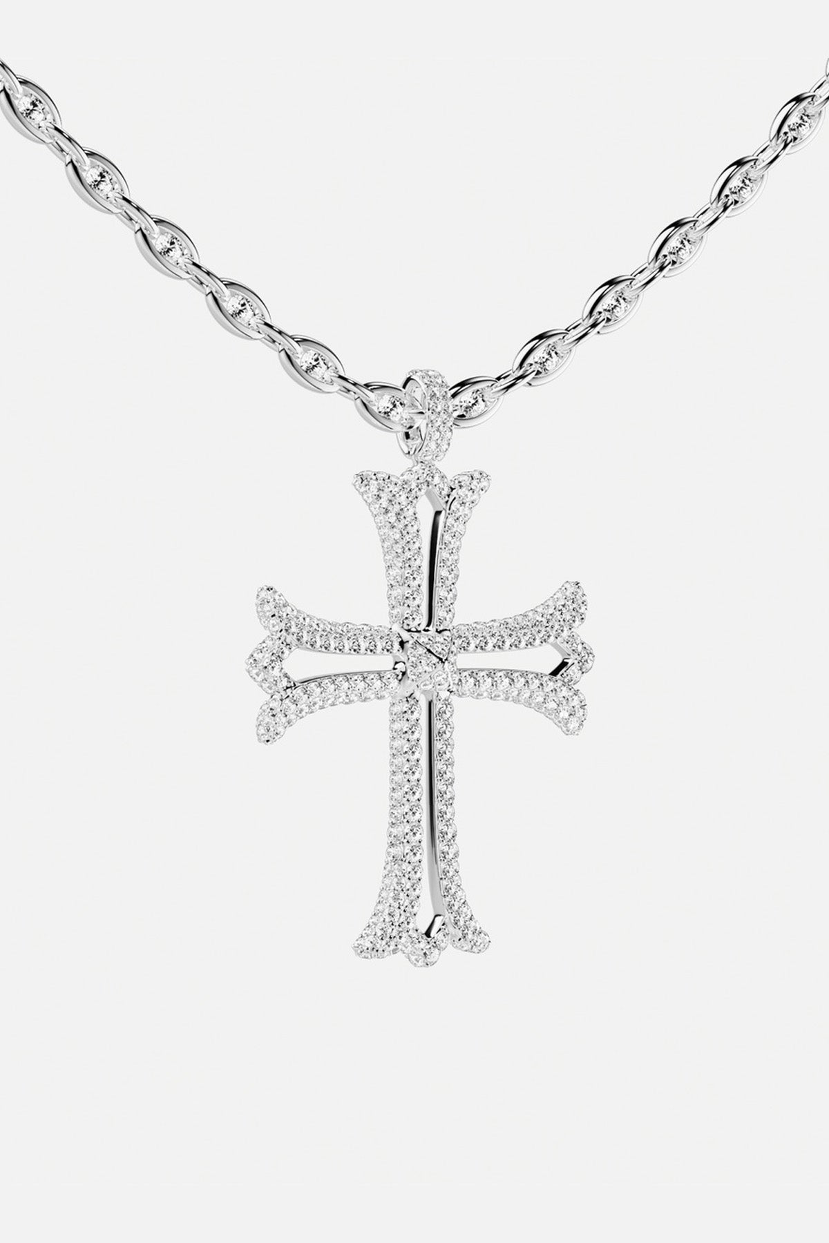 APM Cross Necklace, a bold statement of contemporary elegance and quiet confidence.