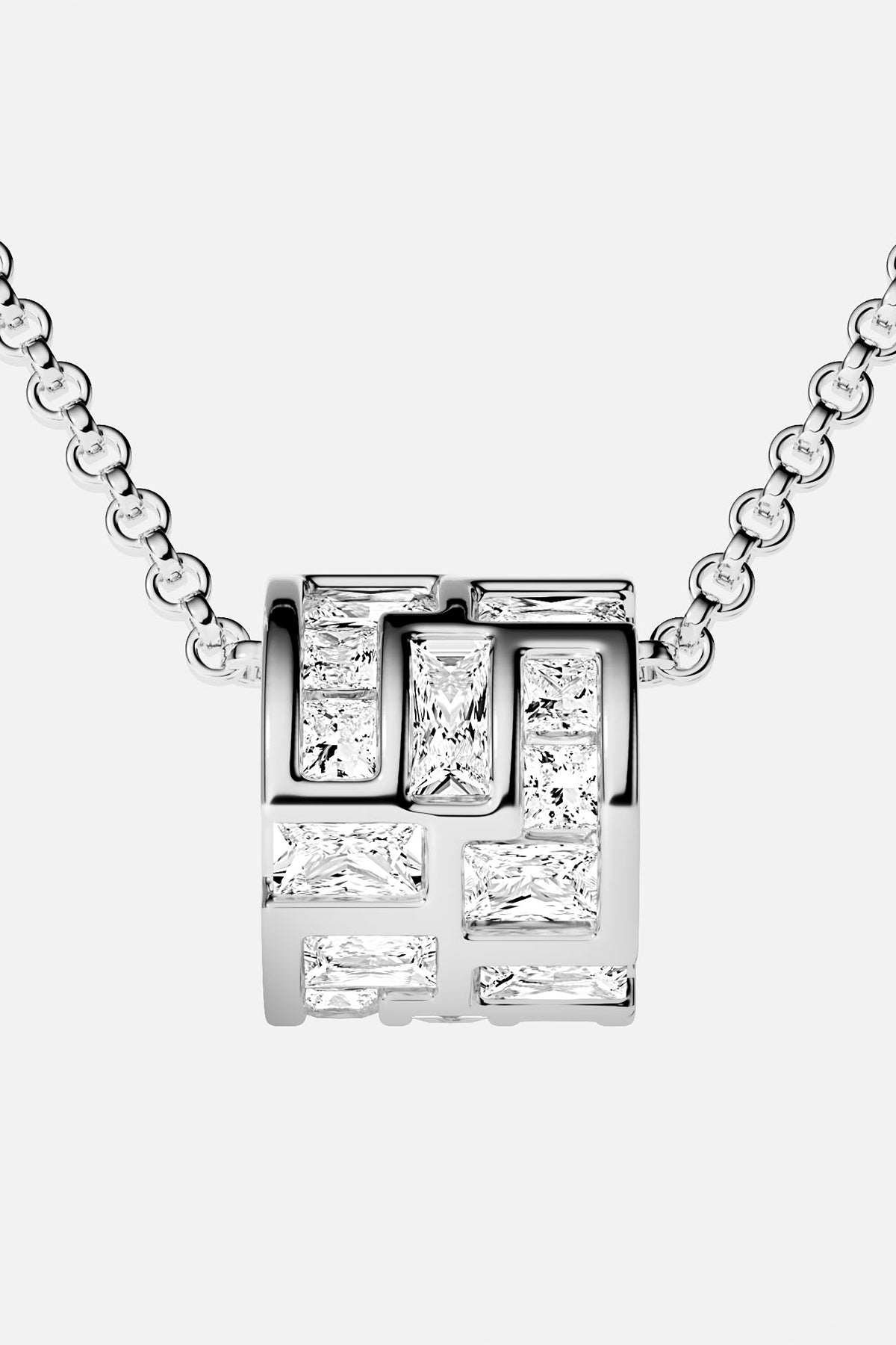 APM Necklace with a luminous mosaic of stones, quietly modern elegance.