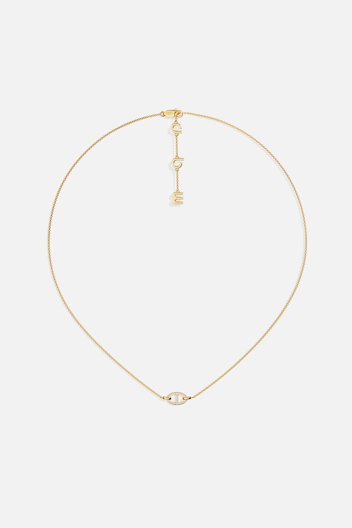 APM Morse Necklace in golden color, effortless elegance for every day.