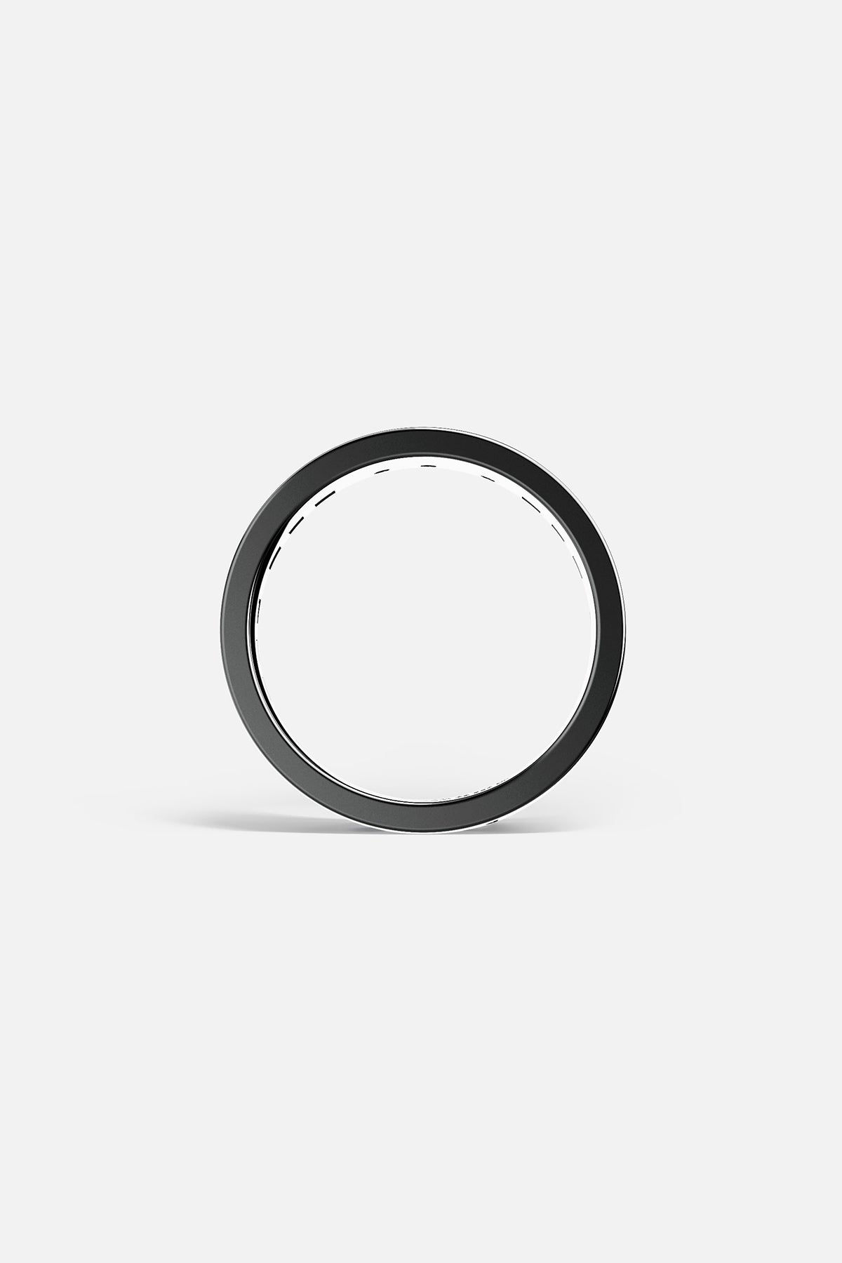 APM Ring in sleek black rhodium finish, a quiet statement of modern elegance.