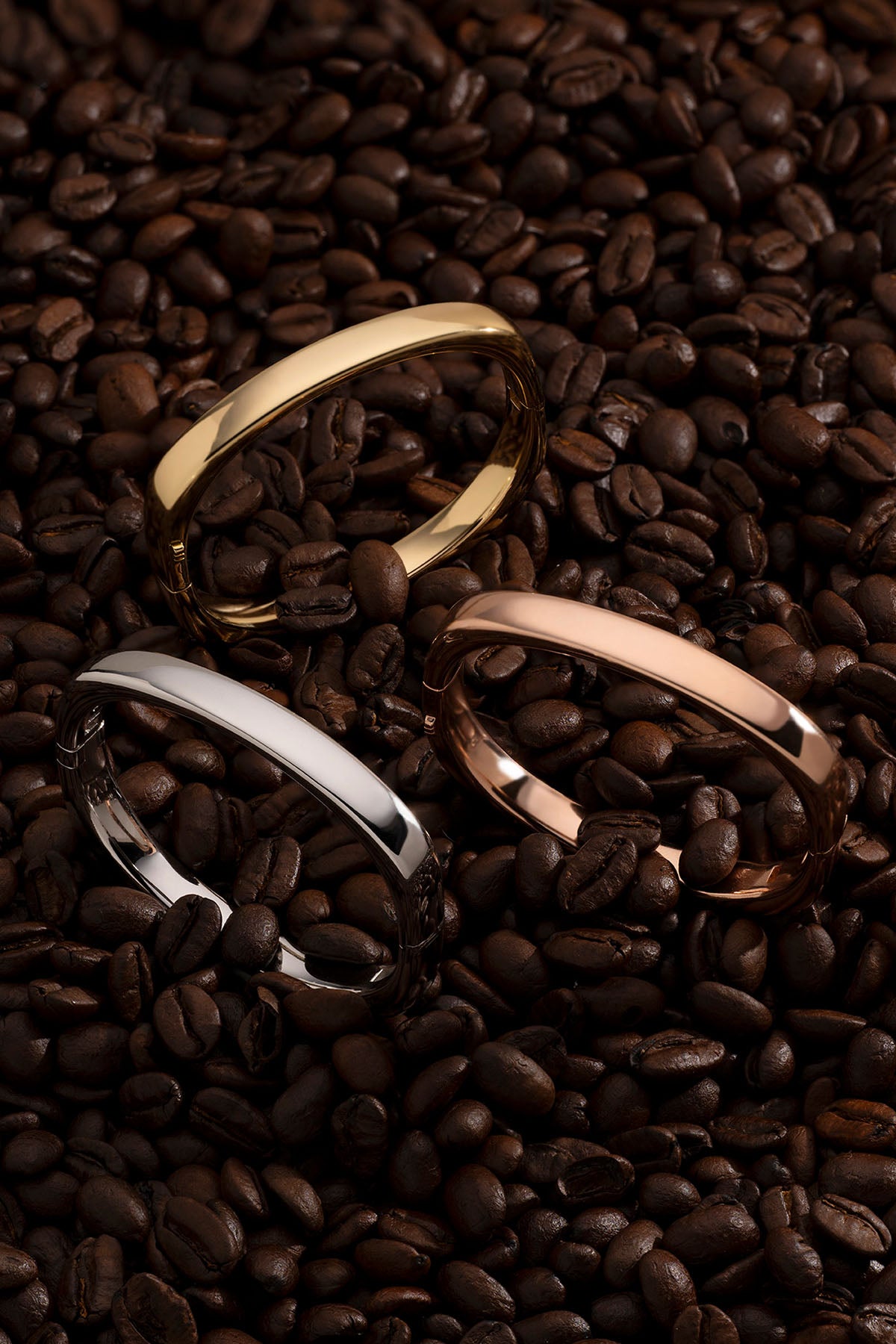 APM Monaco Bold Silver Square Bangle in Silver