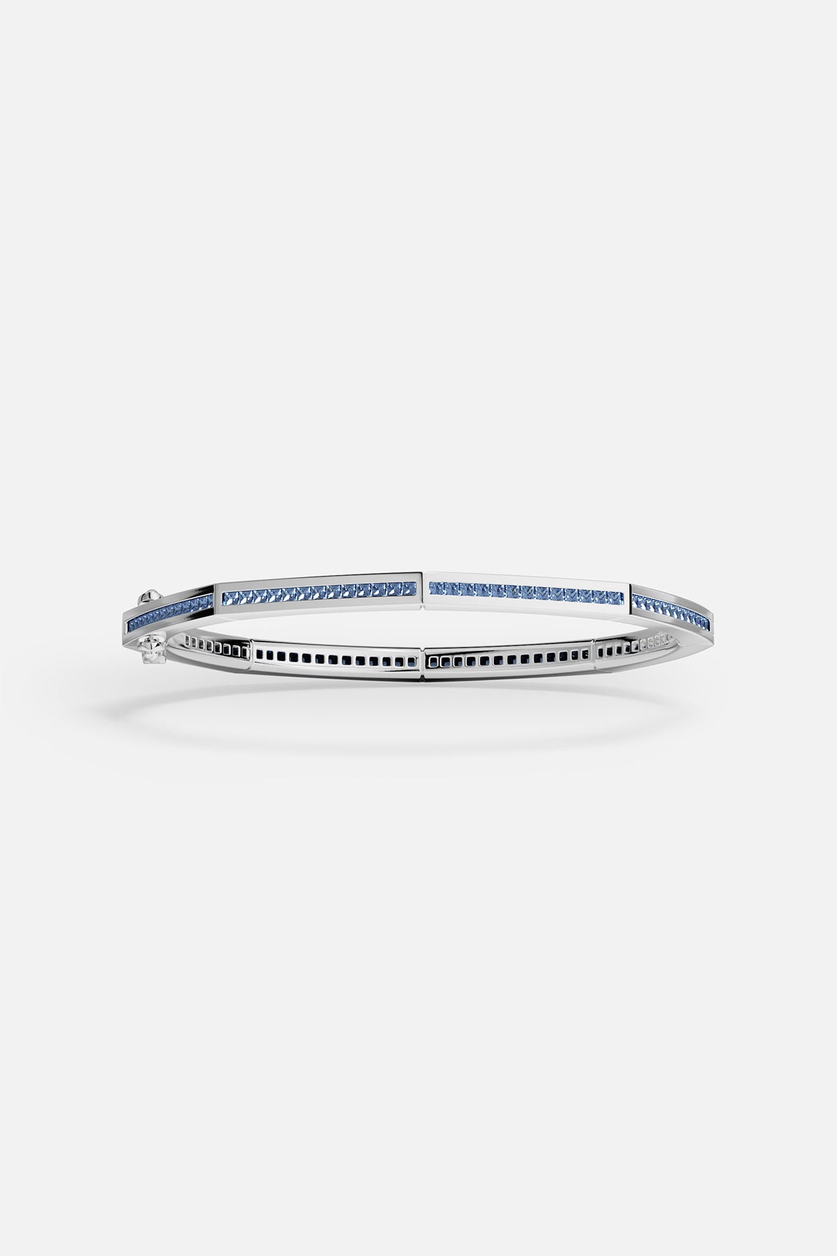 Blue Geometric Pavé Bangle - APM Monaco
