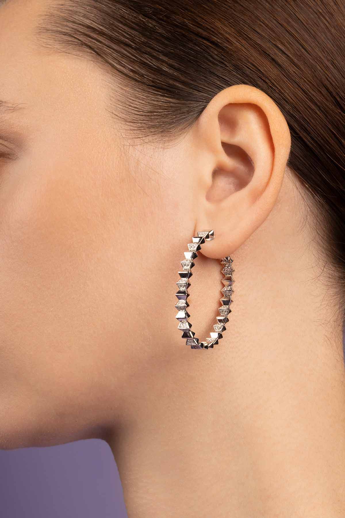 Boucles d'oreilles Up and Down en argent