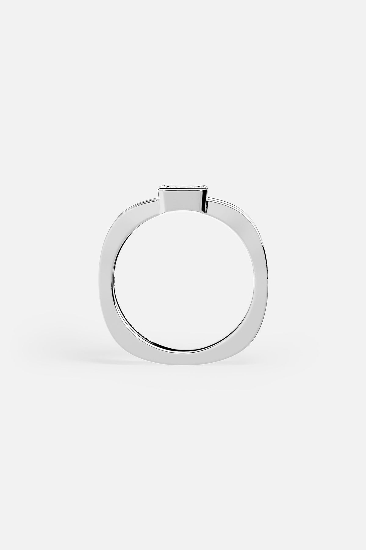 Alloy ring on a white background