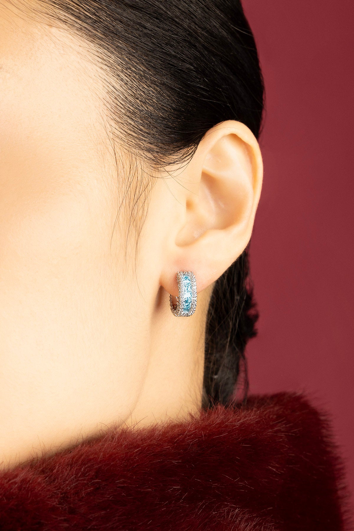 APM Monaco earrings in white alloy
