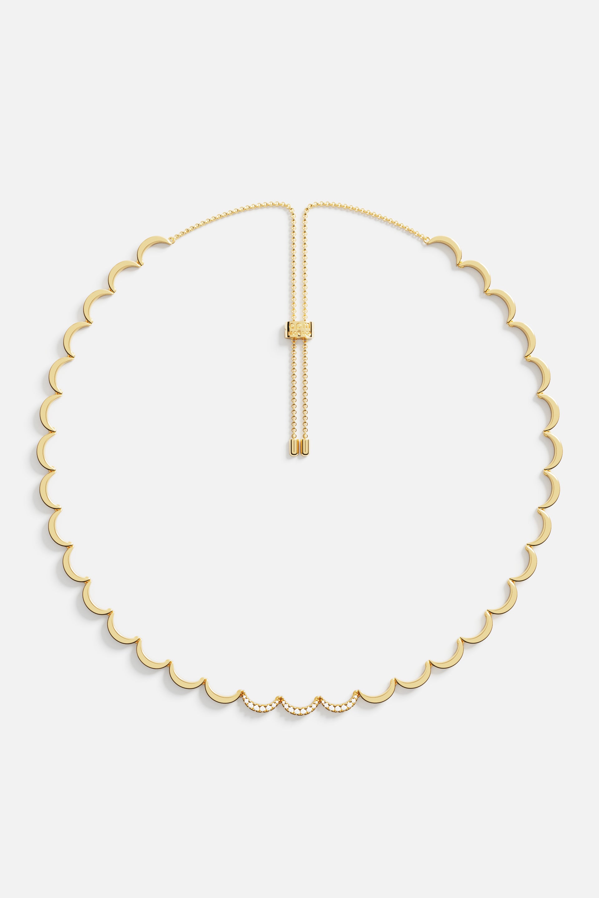 Collana con pietre a baguette e rotonde in zirconia cubica, elegante gioiello di tendenza - Italia