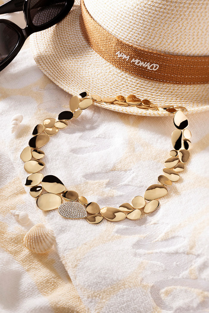 Necklaces APM Monaco statement galet choker.