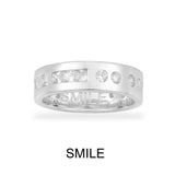 SMILE Morse Code Ring