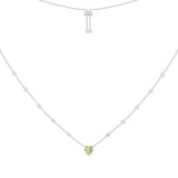 Green Heart Adjustable Necklace