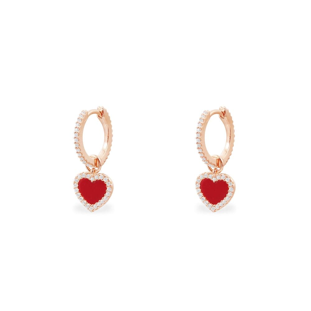 Huggie Earrings with Heart | APM Monaco