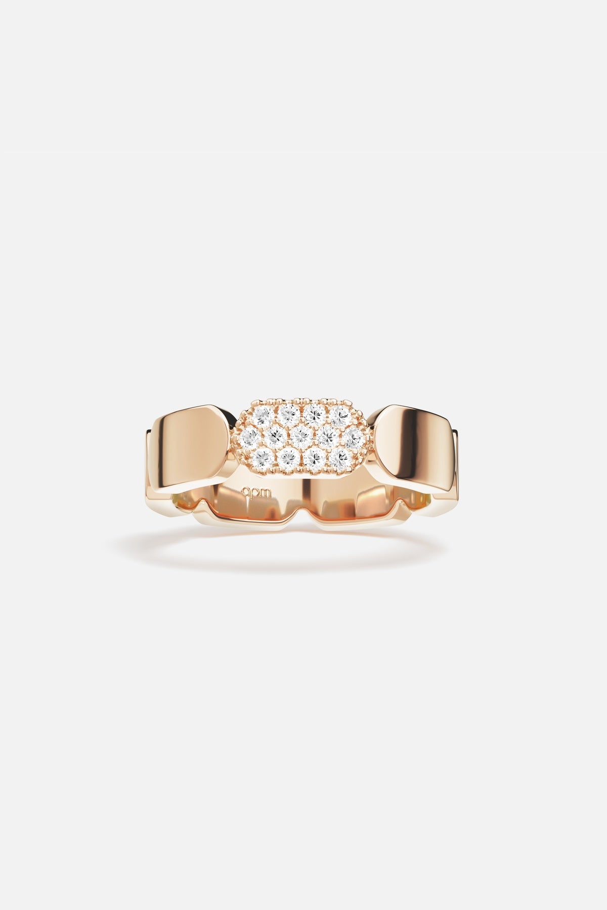  Pavage Ring ピンクゴールドカラー箱あり Pavage Ring, 18k rose gold finish | APM Monaco