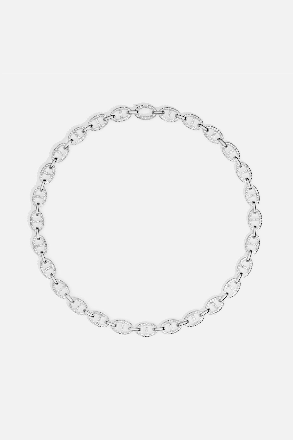APM Morse Necklace, a bold chain shimmering with quiet confidence and modern allure.