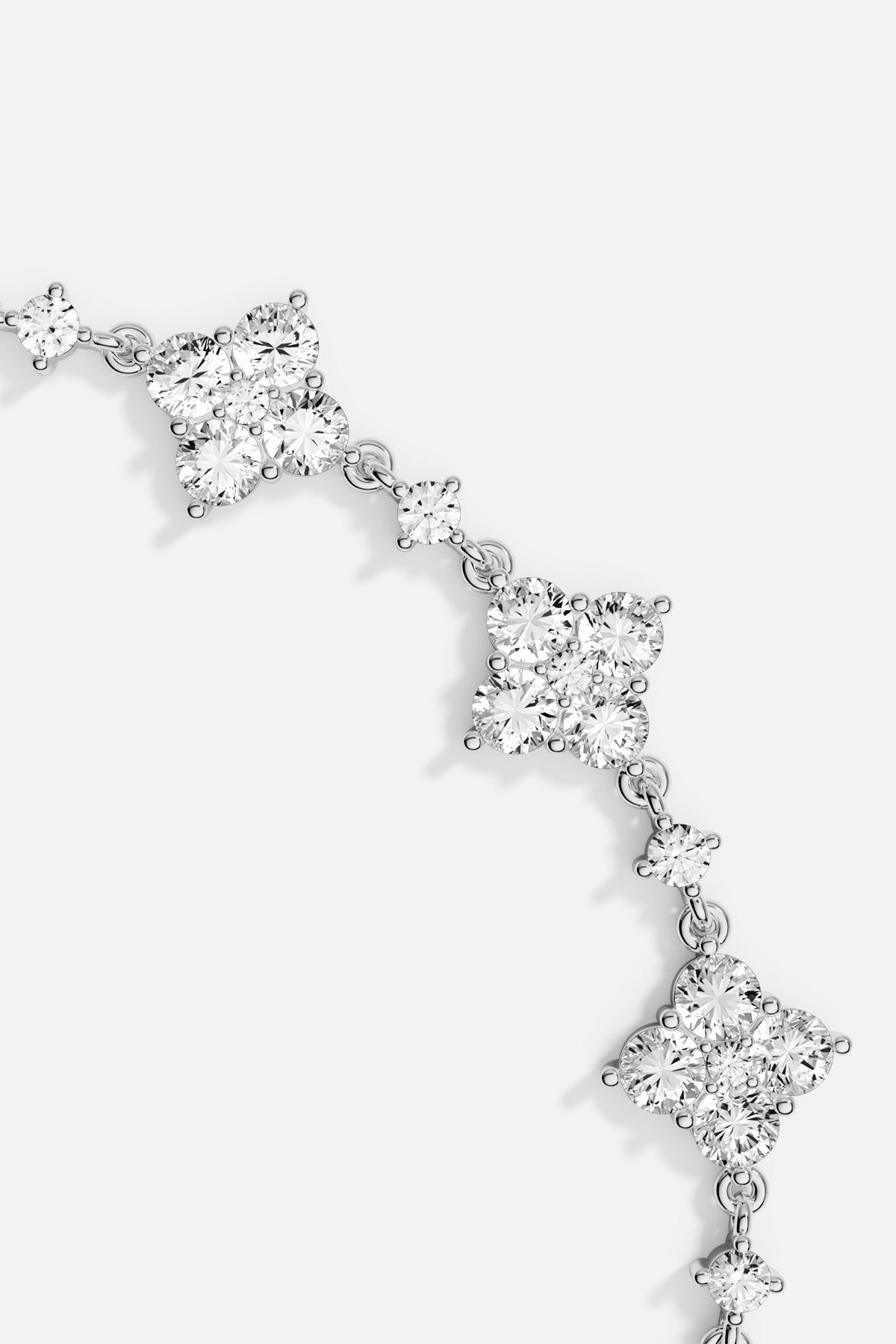 APM Bracelet blooming with floral sparkle, a delicate rhythm of light and grace.