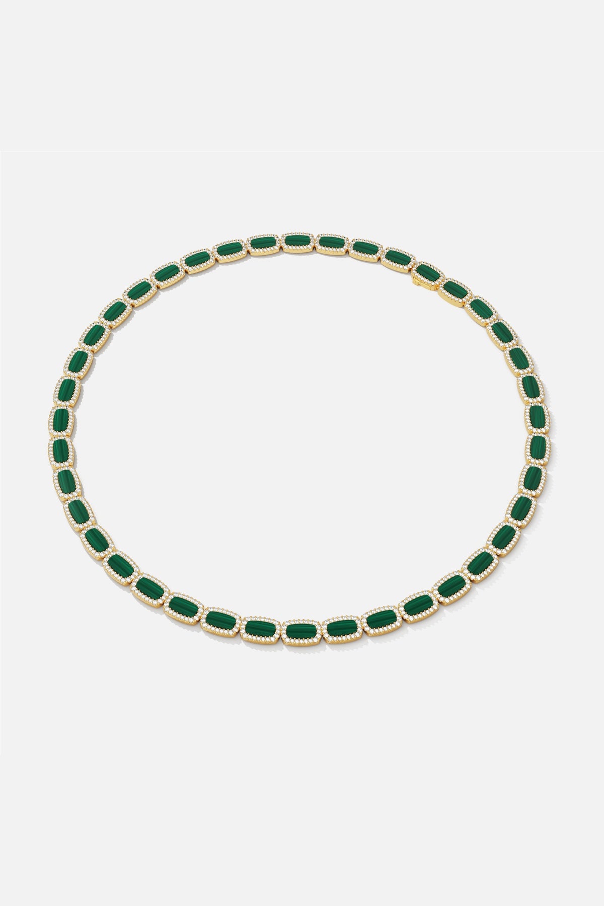 APM Monaco necklace in radiant green, a luminous ode to timeless elegance.