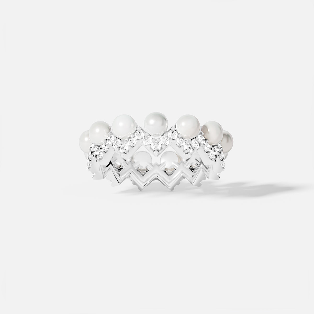 Up and Down Ring with Pearls | APM Monaco