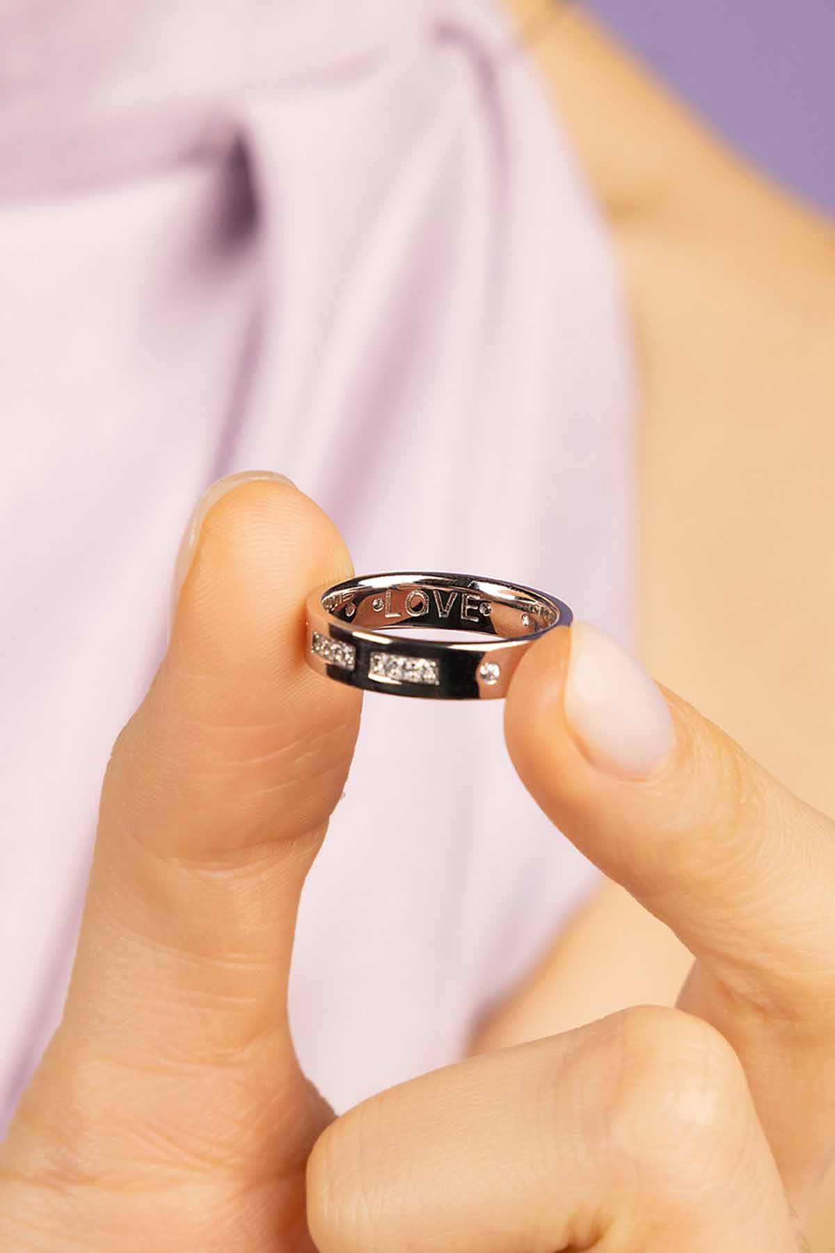 【APM Monaco】パール クラウン リング シルバー 52 号 Double Piercing Ring, White Alloy | APM Monaco