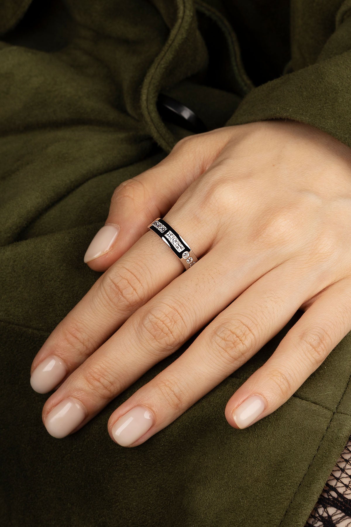 SMILE モールスコードリング - シルバー | APM Monaco