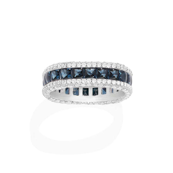 Blue Pavé Ring