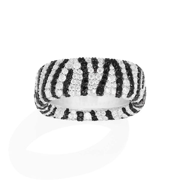 Markanter Zebra-Ring