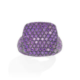 Bold Purple Square Ring