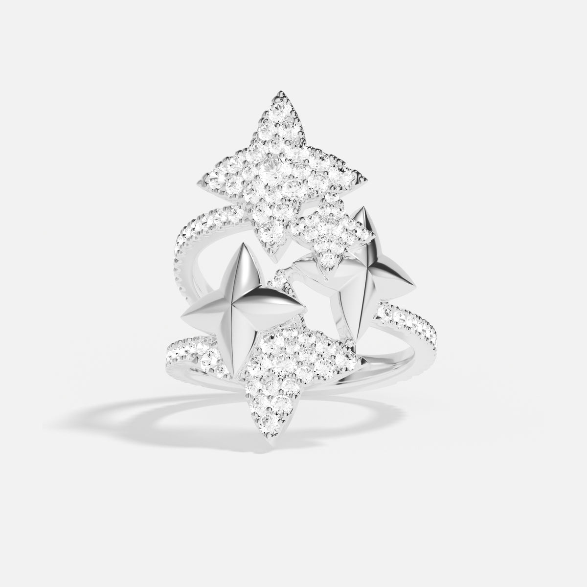 インタートワイン メテオライト シルバー リング | APM Monaco 