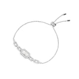 Pavé Rectangle Adjustable Chain Bracelet