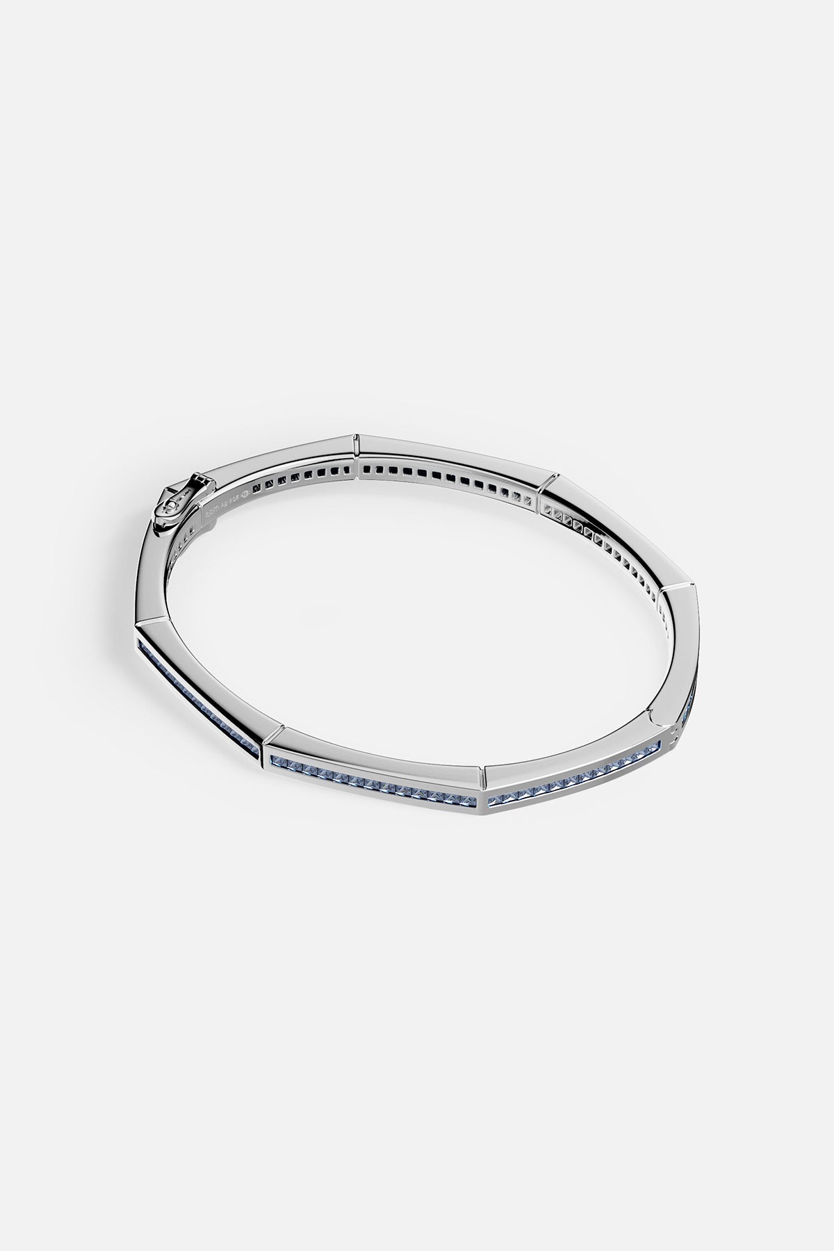 Blue Geometric Pavé Bangle - APM Monaco