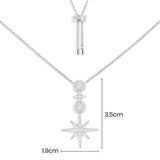 Pavé Météorites & Circles Adjustable Necklace