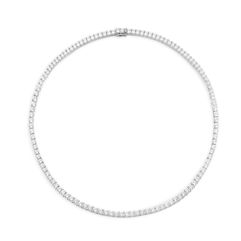 Halskette mit Pavé – Silber