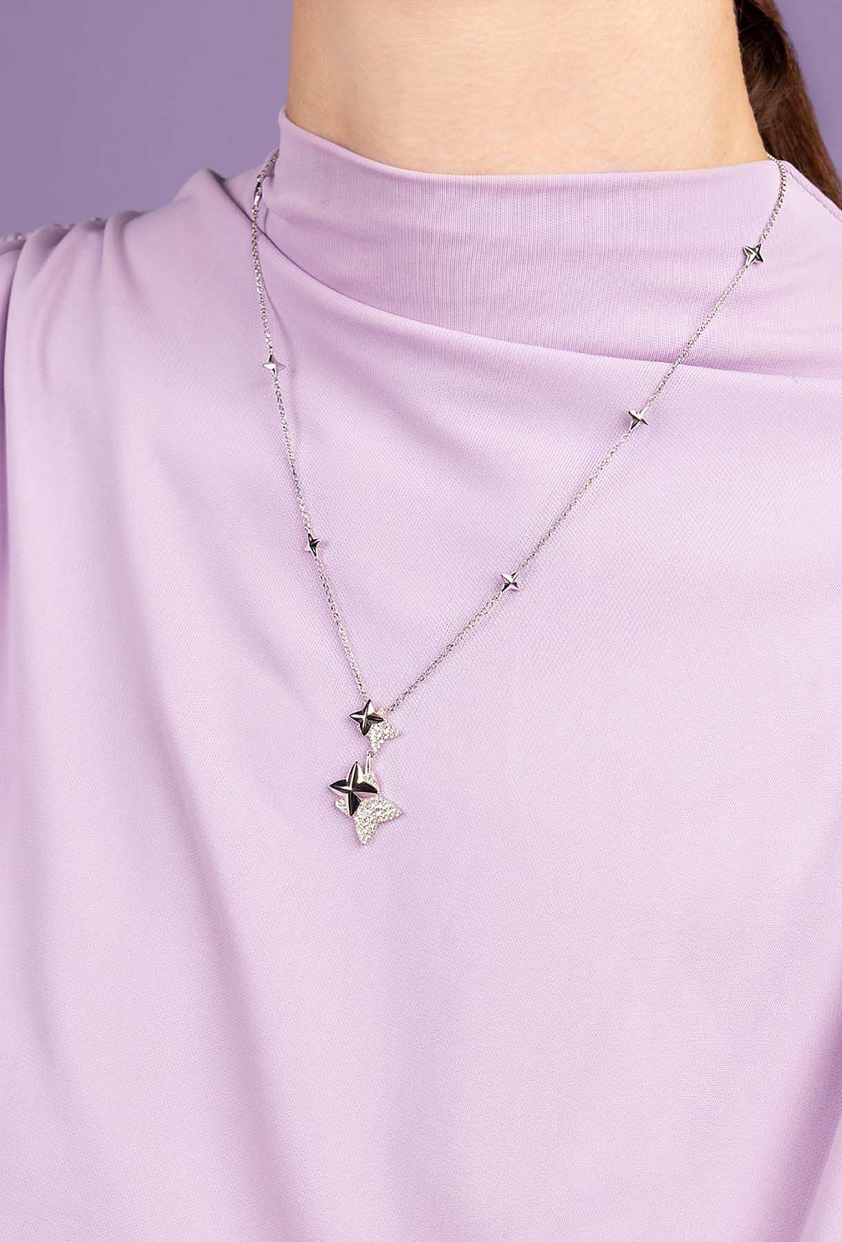 Happiness Boutique Collana Multi Stella In Acciaio Inossidabile: Delicata E Ipoallergenica Con Catena Regolabile