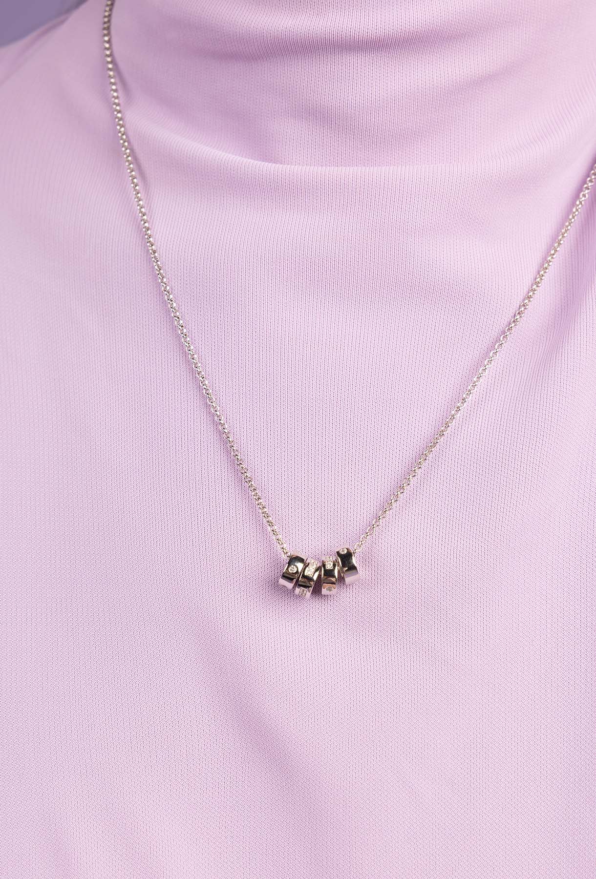 apm MONACO モールス LOVE ネックレス Morse Code Necklace, Sterling Silver | APM Monaco