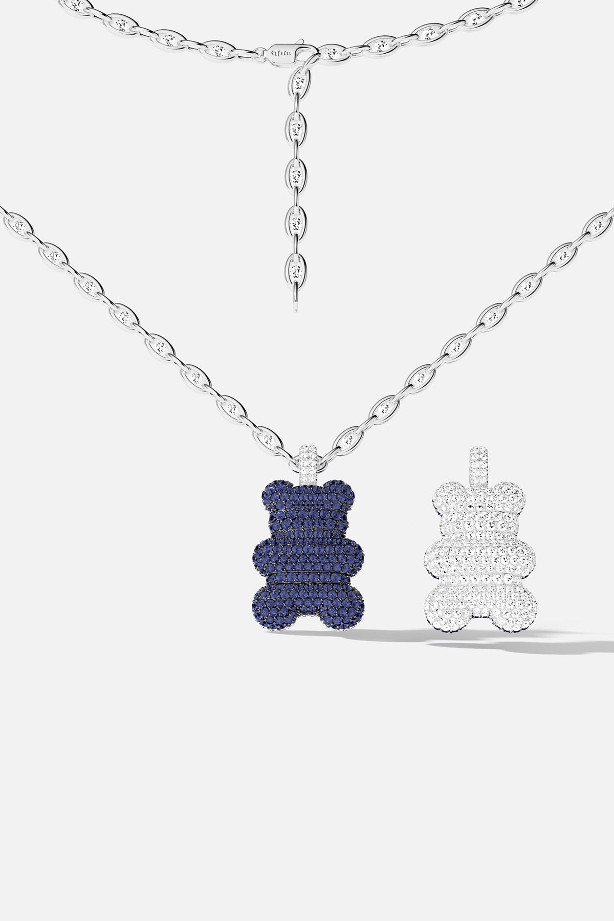 APM MONACO yummy bear adjustable necklace on white background