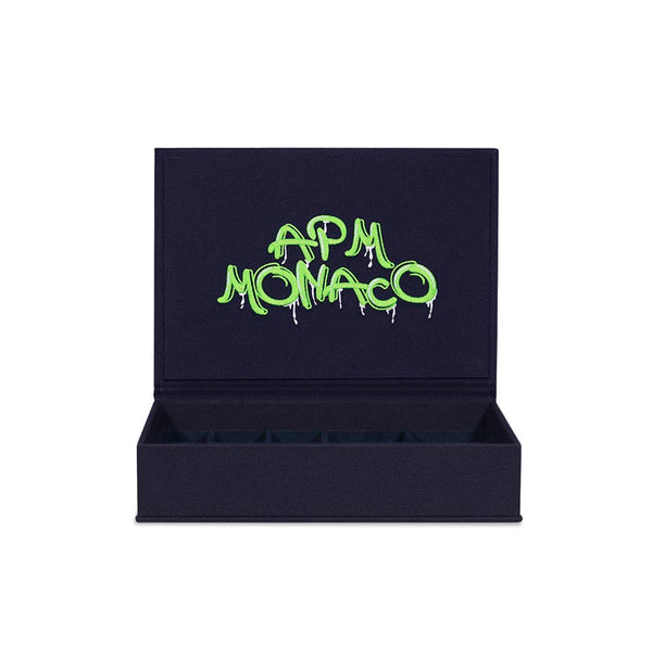 Scatola grande verde APM Monaco Graffiti per gioielli