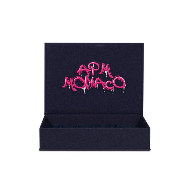 Scatola grande rosa APM Monaco Graffiti  per gioielli