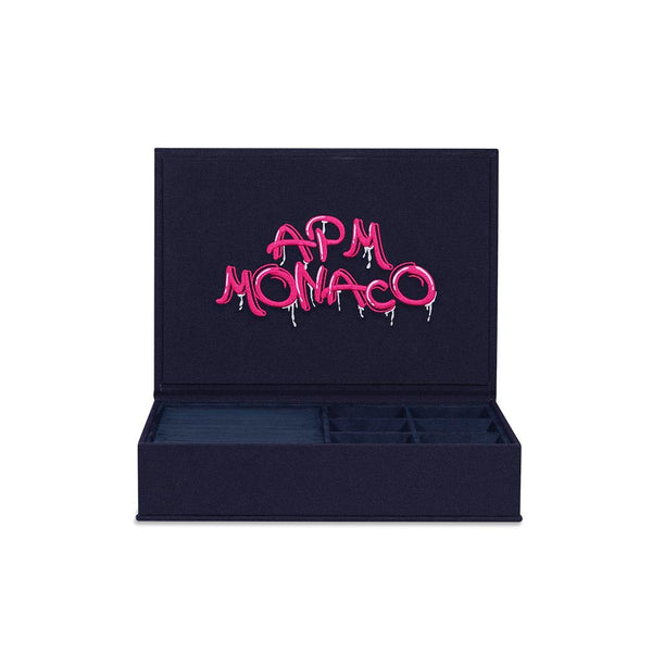 Grande caja de joyas rosa graffiti APM MONACO