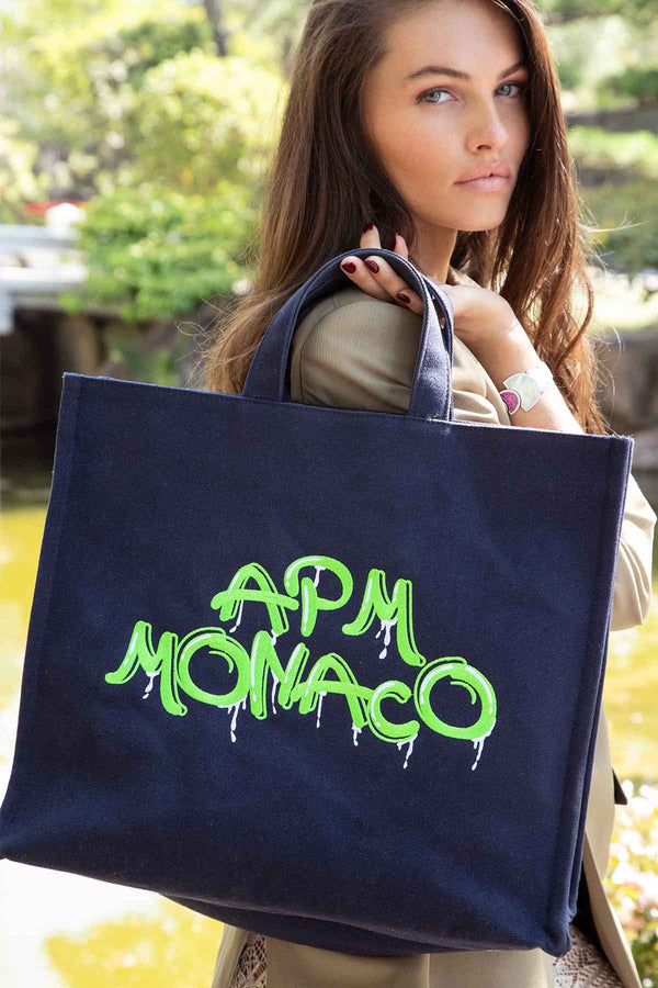 ラージ APM Monaco グラフィティ トートバッグ