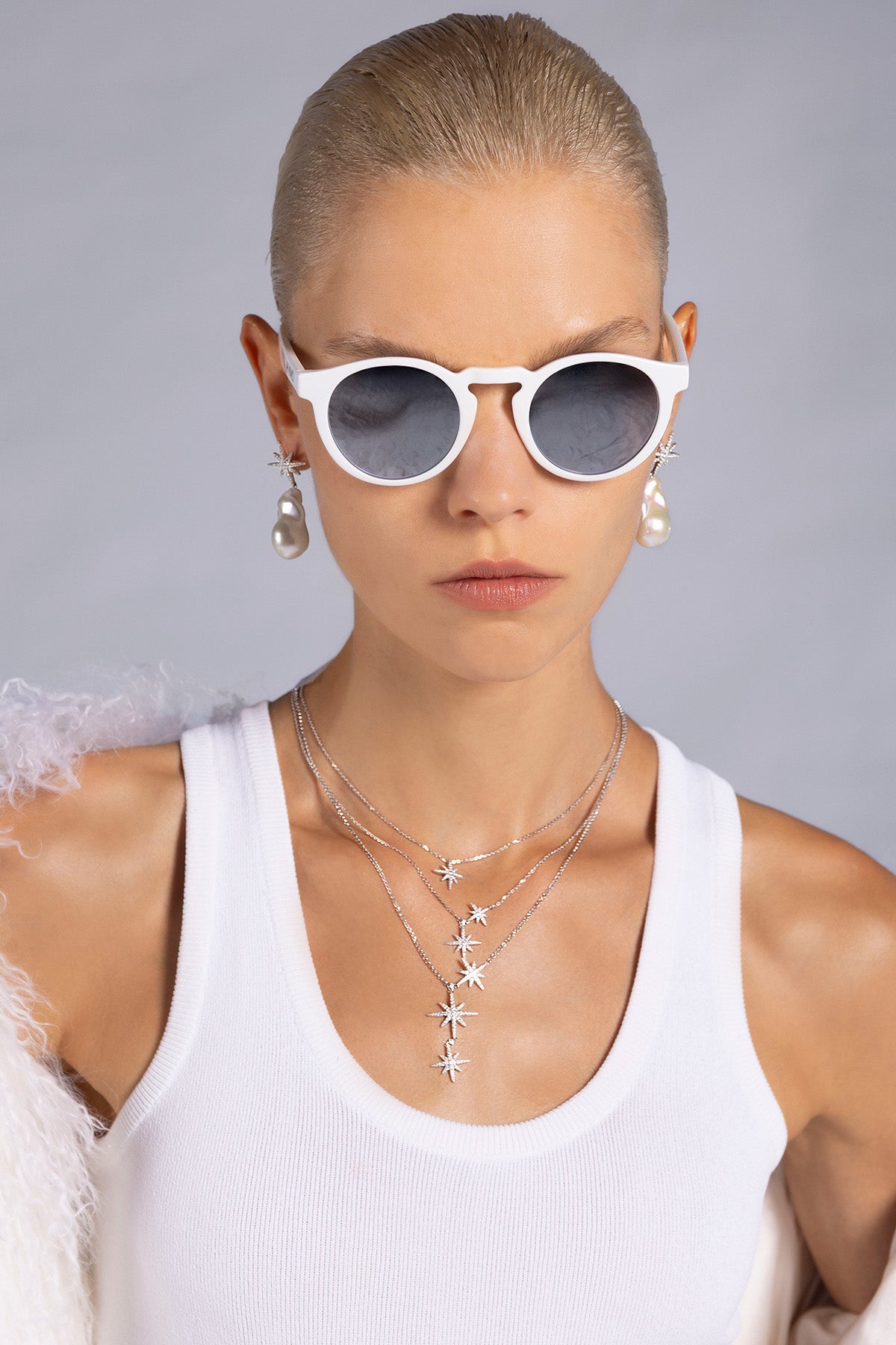 メテオライト スタッズ パール付き - シルバー | APM Monaco