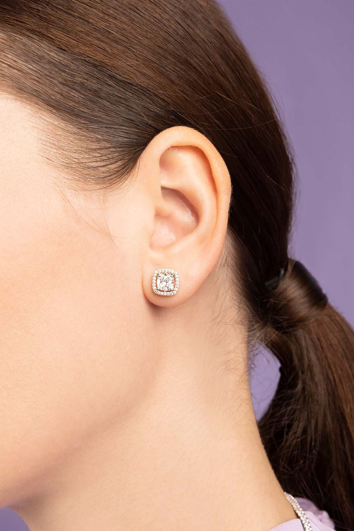 Silverly Orecchini A Bottone Quadrati In Argento 925 Con Abalone – 5 Mm, Confezione Regalo