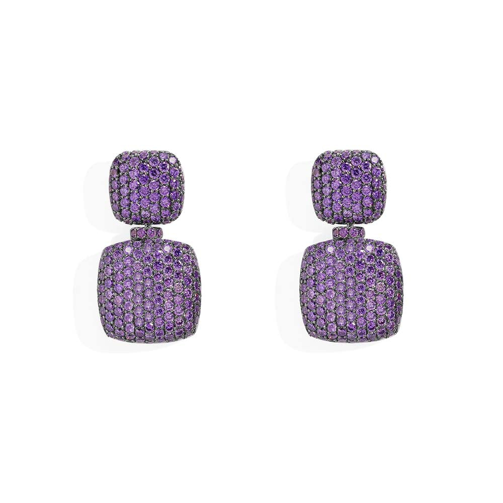 Purple Square Earrings | APM Monaco