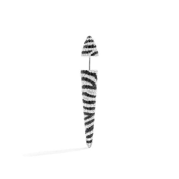 Einzelner Zebra-Underlobe-Ohrring