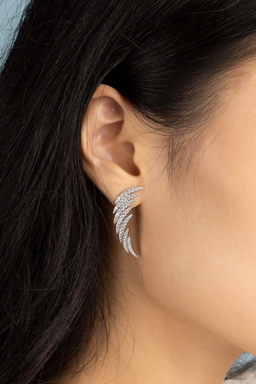 Set Collana E Orecchini Palma Tropicale Con Zirconia, Acciaio Inox, Ipoallergenico, Per Matrimonio Sulla Spiaggia
