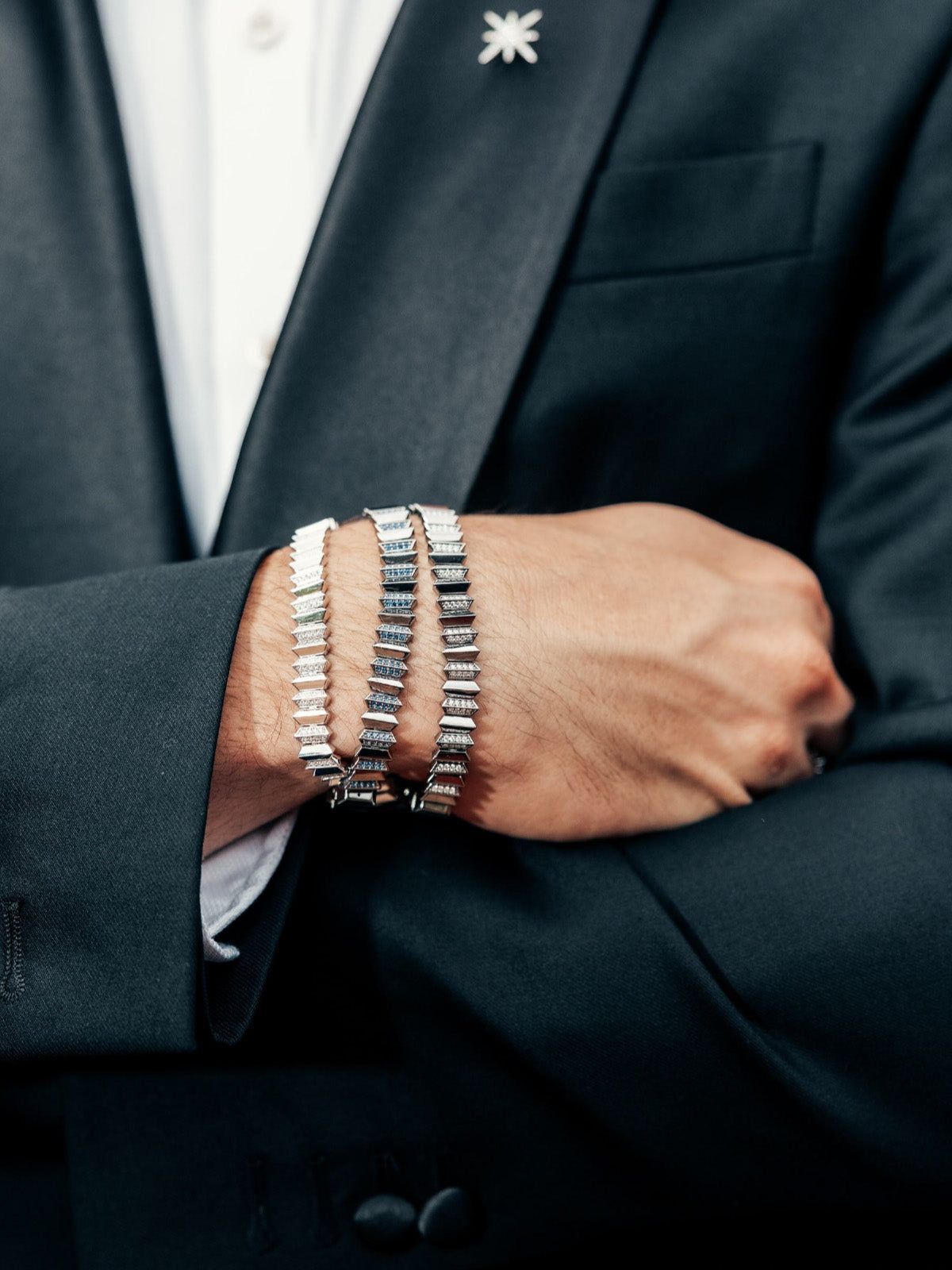 APM Monaco Charles x Arthur Leclerc Up and Down bracelets worn