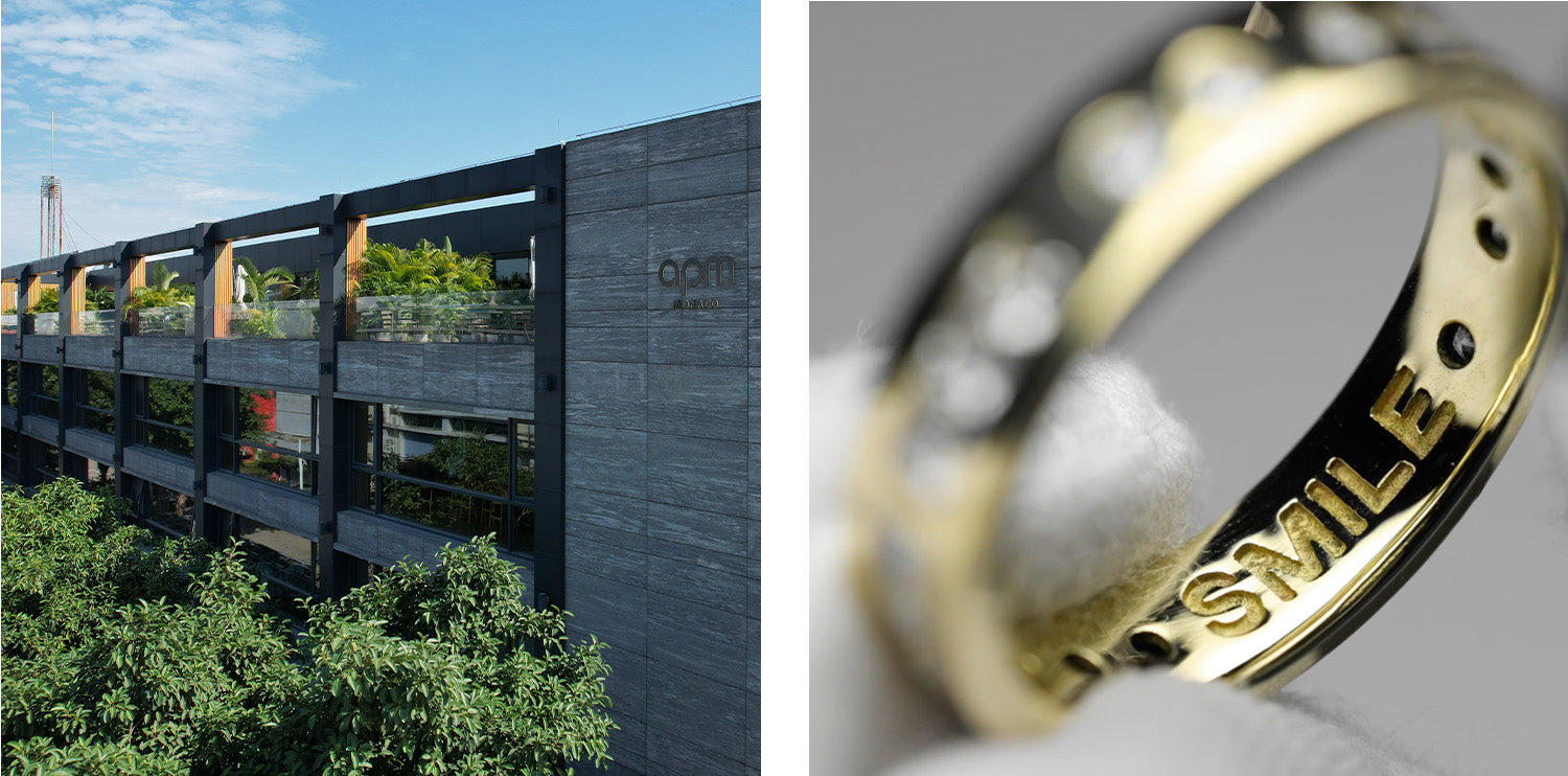 BONHEUR Morse Code Bangle | APM Monaco