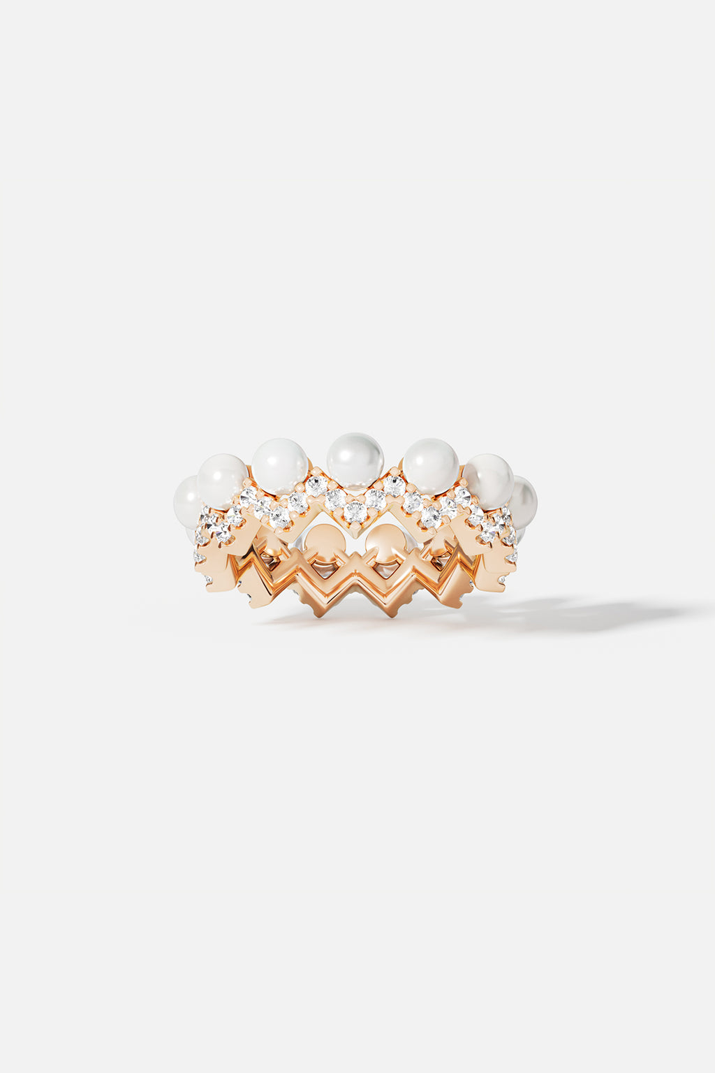 Up and Down Ring with Pearls | APM Monaco