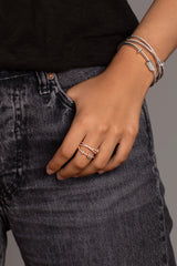 APM Monaco Triple ring with sliding hoops in APM Alloy 