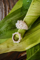Pavé Ring with Pearls