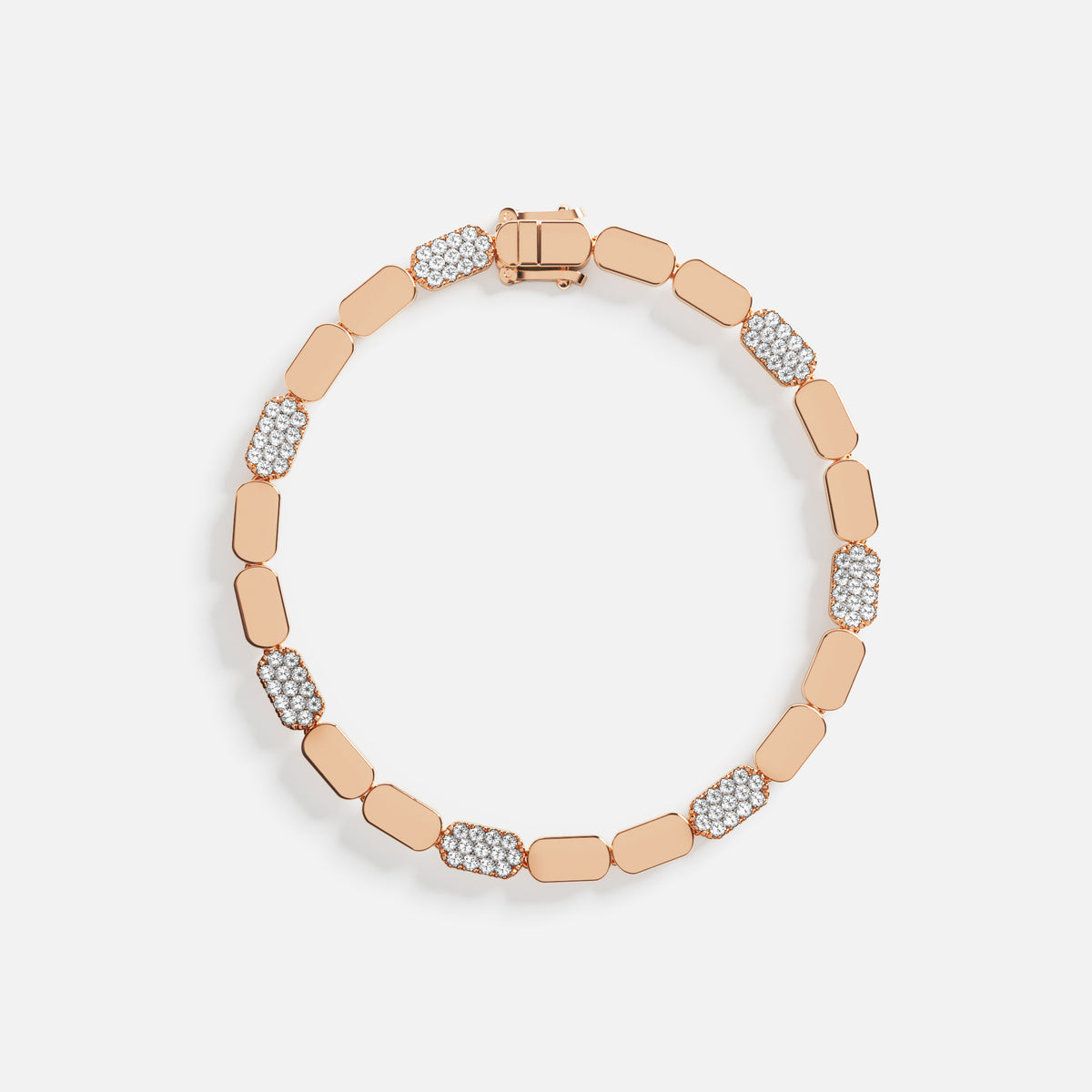 Dainty Rose Gold Bracelet Cubic Zirconia APM Monaco