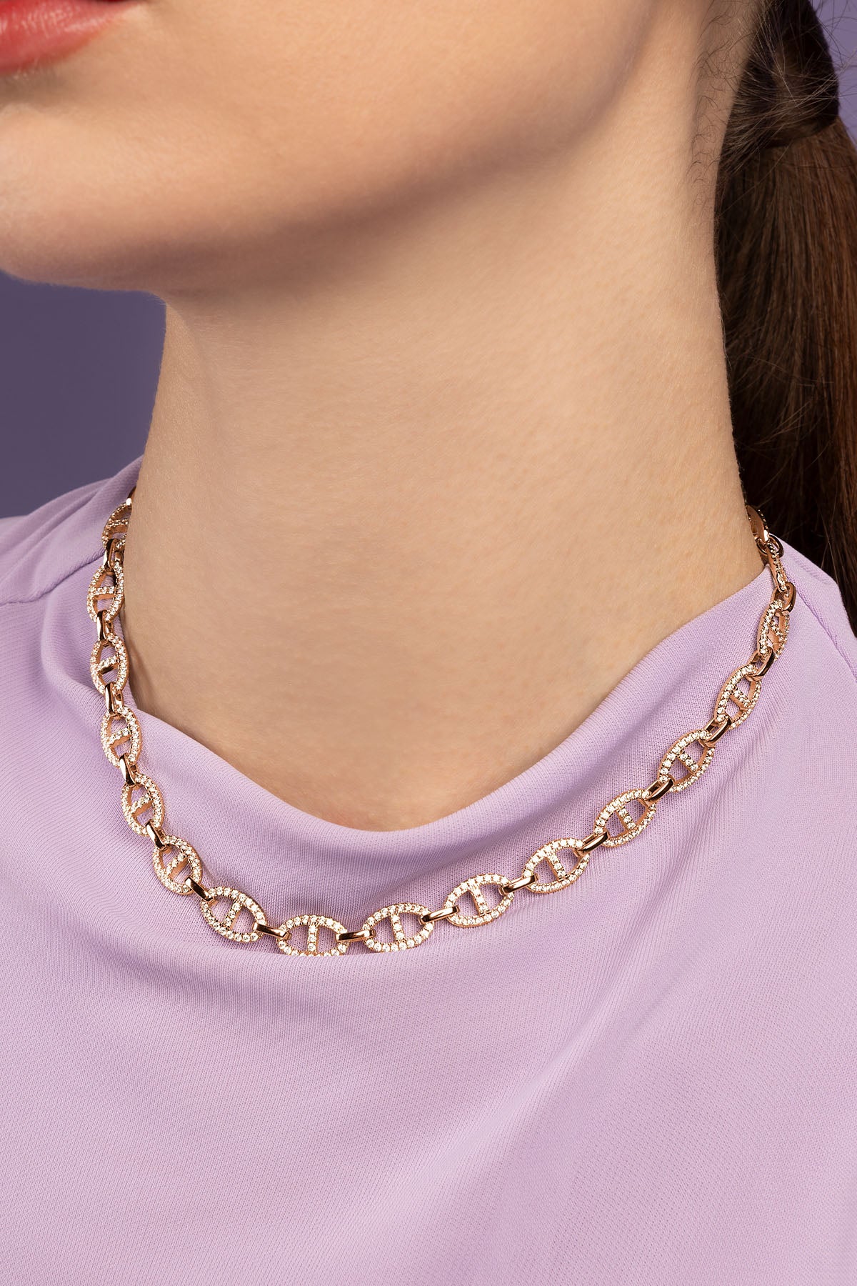  Maille Marine ネックレス Yacht Club Necklace, Rose Gold | APM Monaco