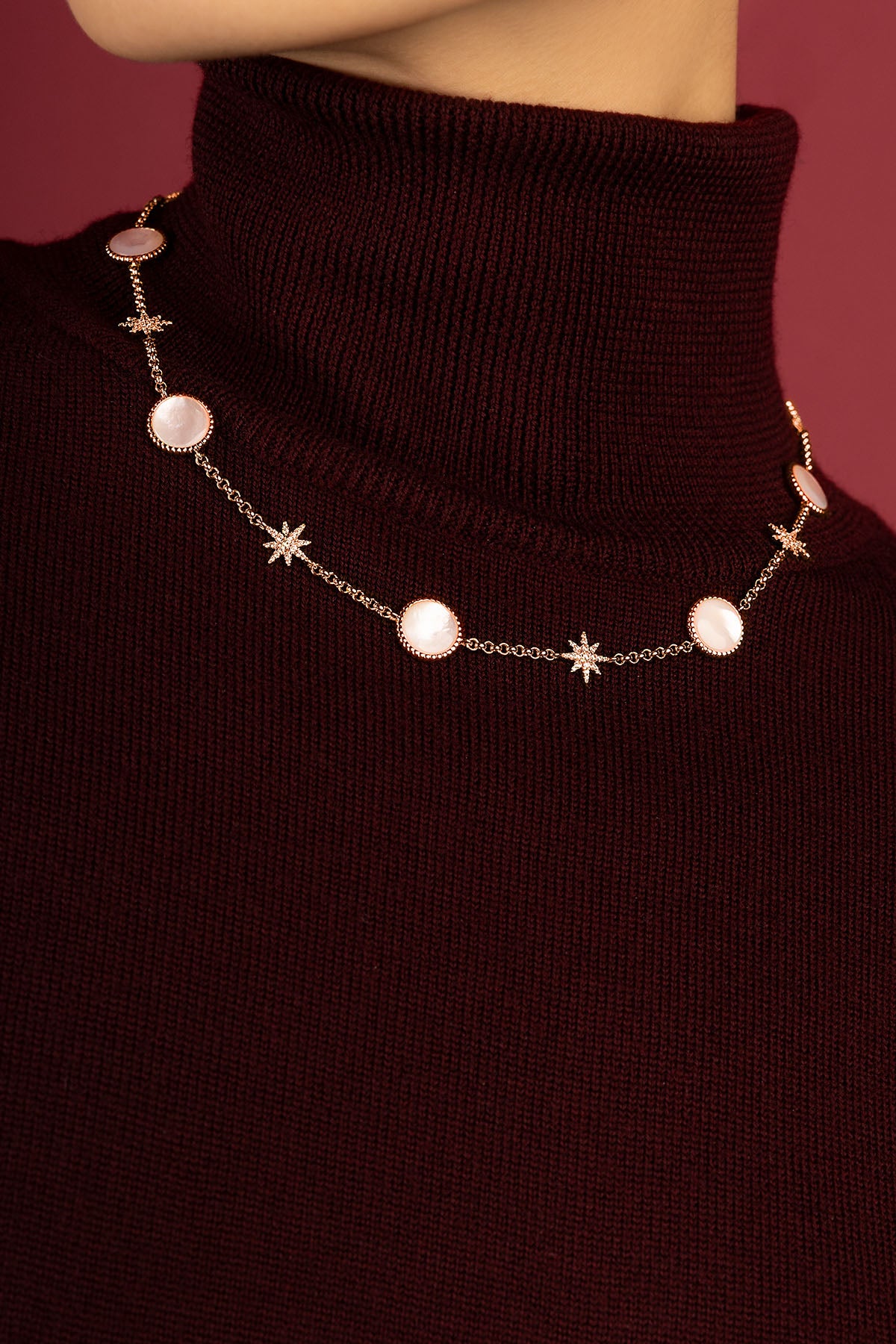 APM Valentine necklace in rose gold